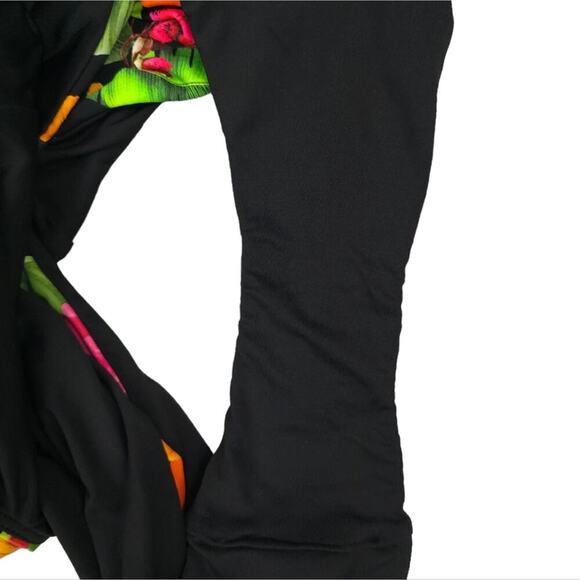 NWOT Andie One Piece The Santorini Swimsuit Black Floral Colorful Vibrant - Picture 9 of 10